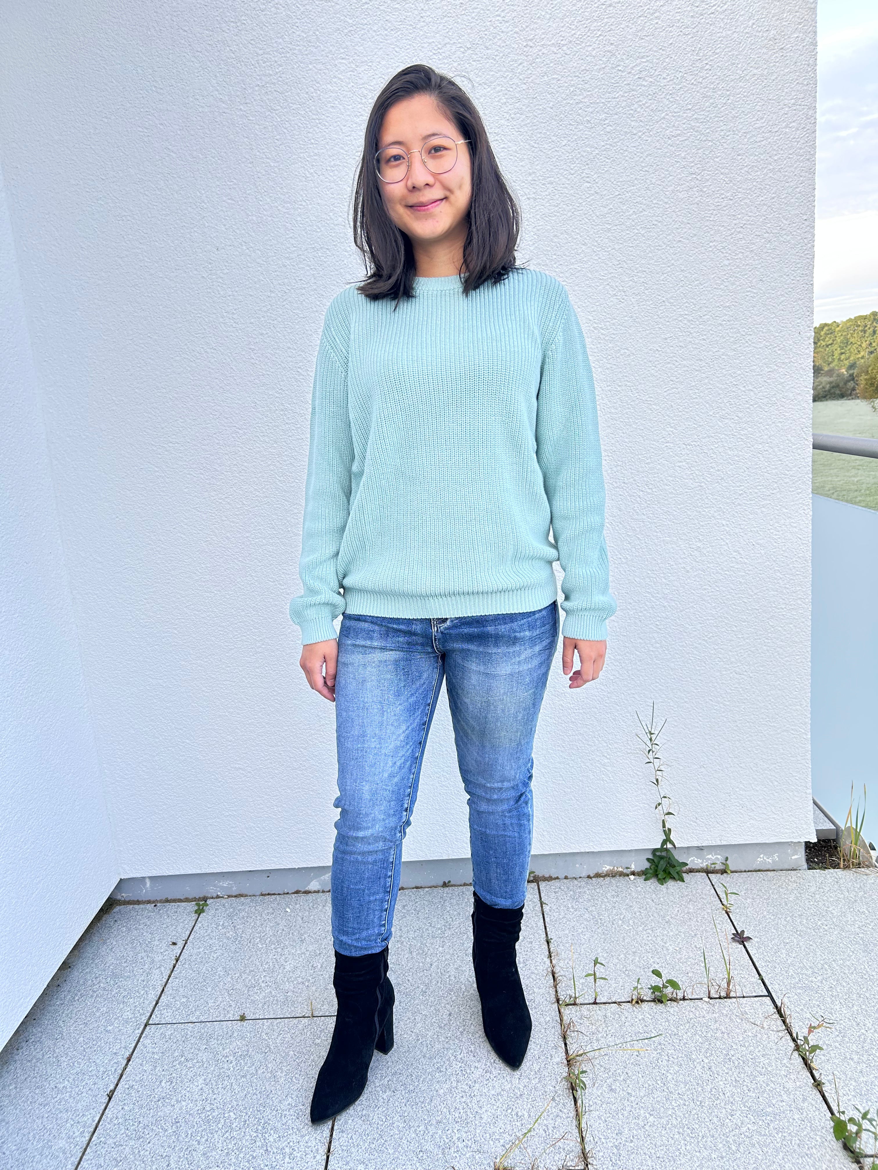 The Sage Whisper knitted Sweater from 100% Bio-Cotton